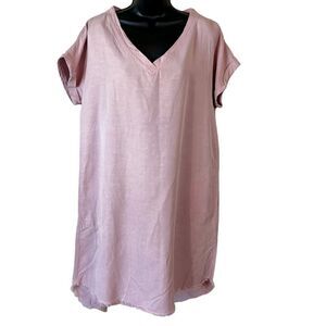 Soft Surroundings Felicity Fringe Pink Dress
